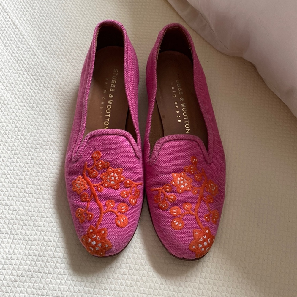 Stubbs & Wootton linen loafers